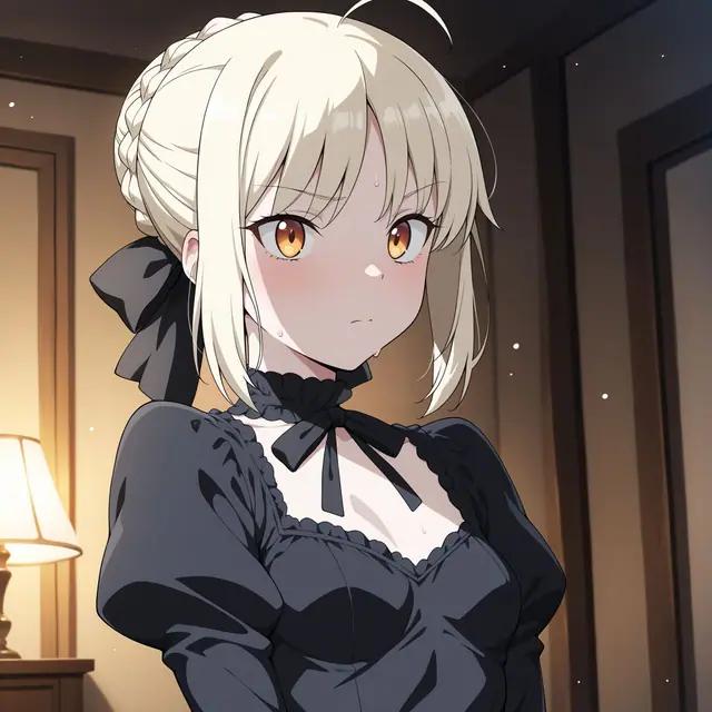 Saber (Alter) — Casual Dark Dress